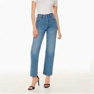 Aritzia Denim Forum The Arlo Hi-Rise Straight Jean